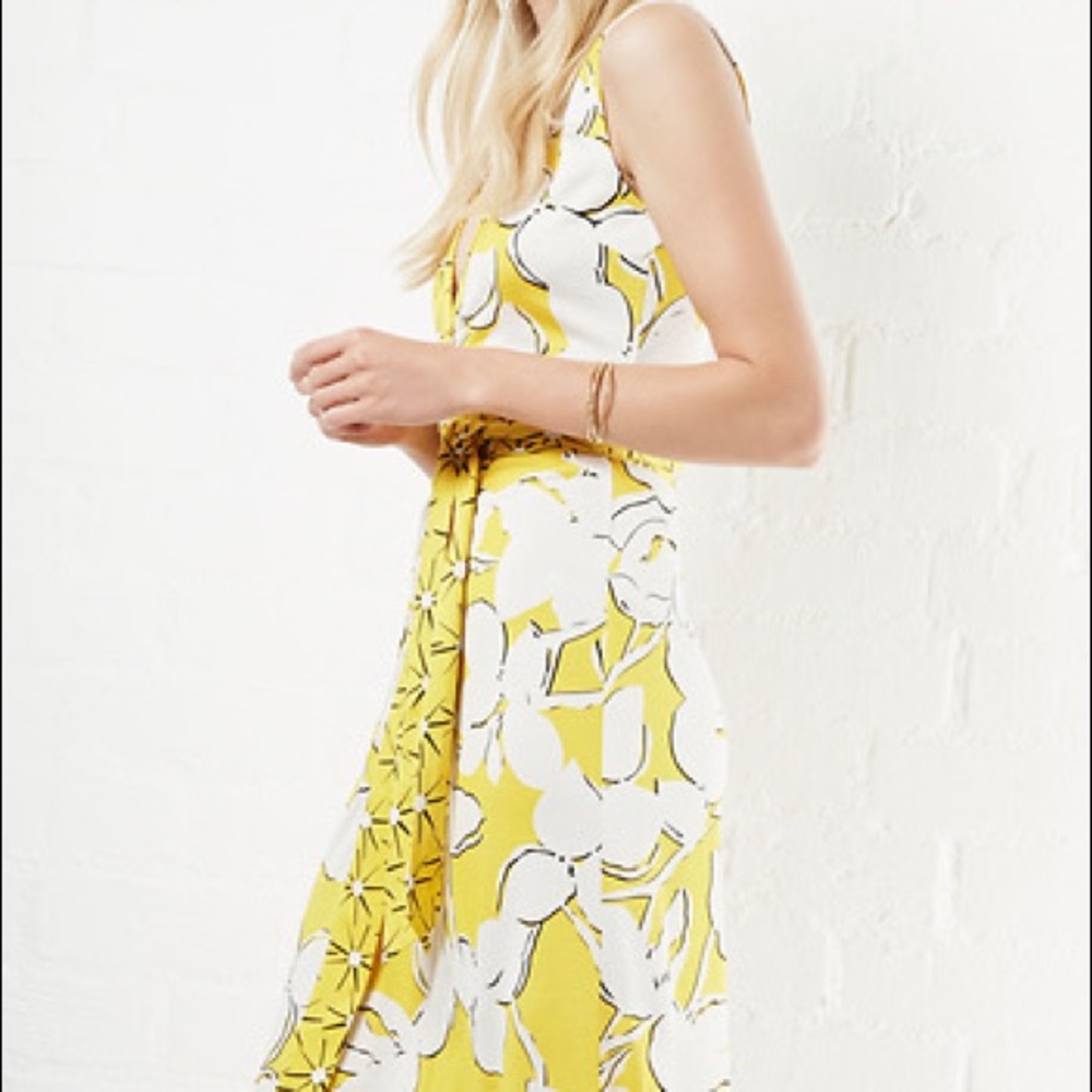 DVF Diane Von Furstenburg New Yahzi Silk Jersey Wrap Dress Size 6 - Picture 5 of 12